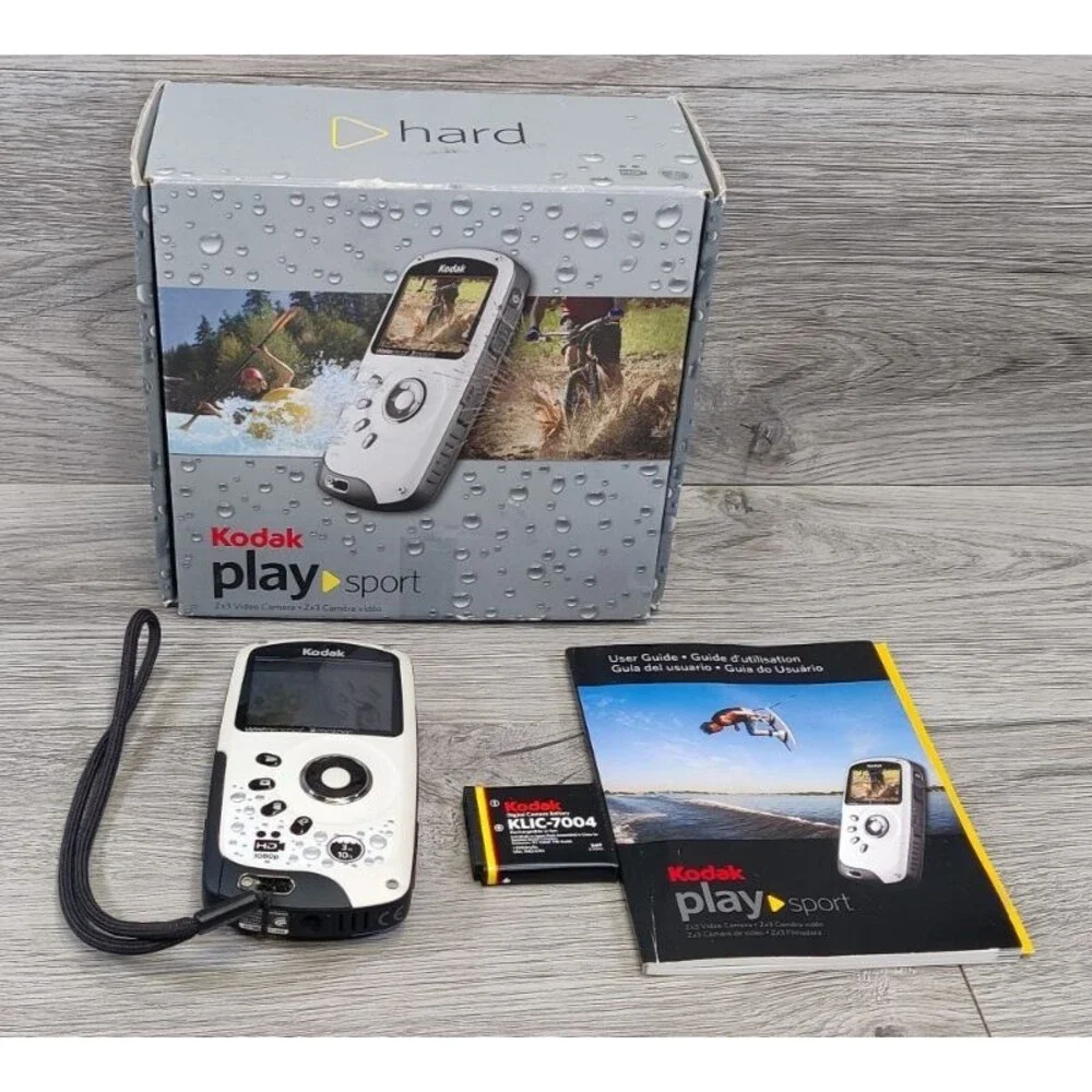 Kodak PlaySport (Zx3) HD Waterproof Pocket Video Camera (Blue)-No charger Untest